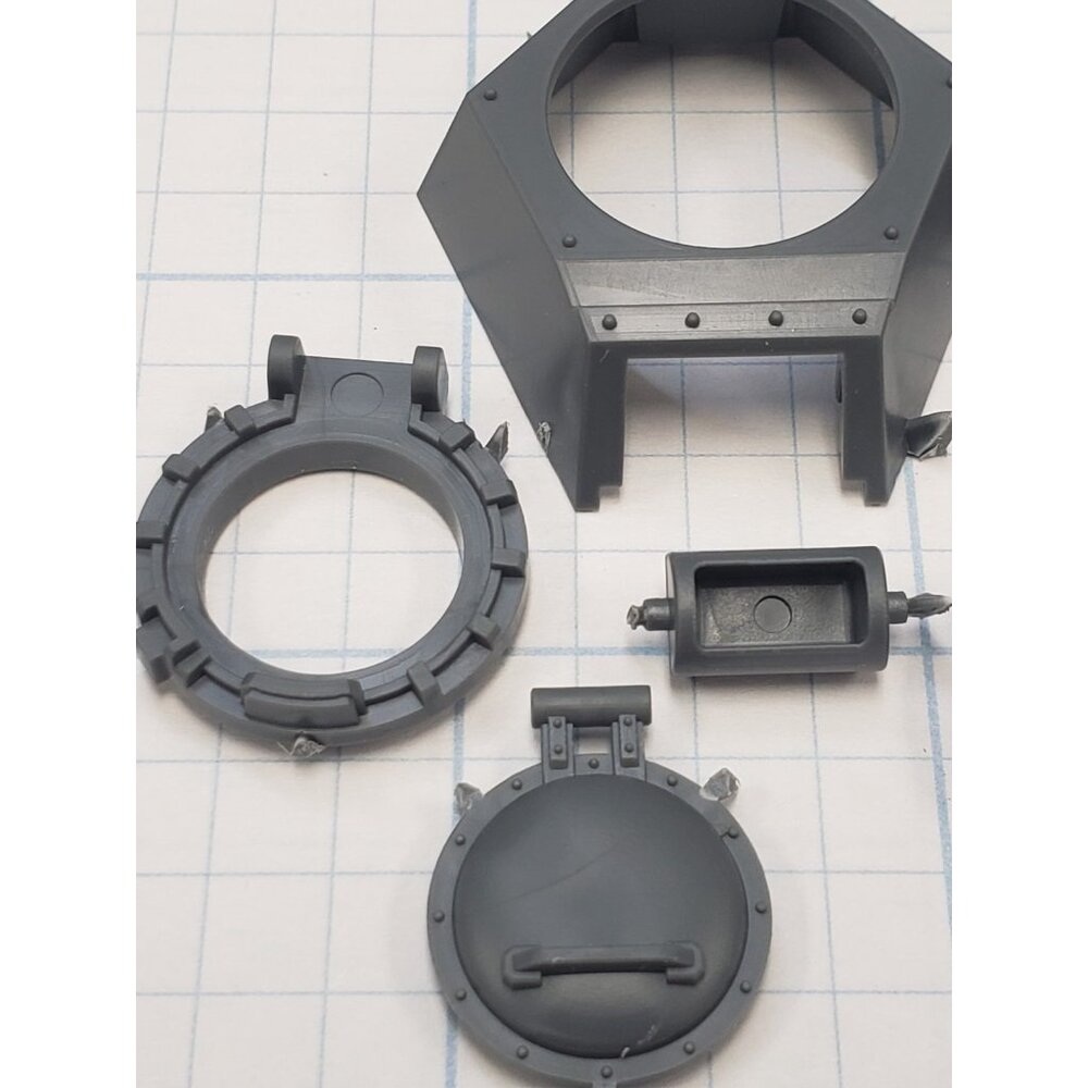 Warhammer 40k Astra Militarum Bits Chimera Tank Turret w Gun Mount Set - Picture 5 of 5